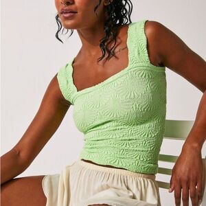 Free People Love Letter Cami in Pistachio (xs/s)